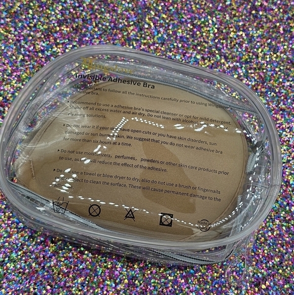 Nude Adhesive Bra Reusable Push-up Invisible Sticky Bra Size C - Picture 7 of 8